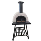 WPPO Tuscany DIY wood-fired oven kit AD70 with black door and stainless flue