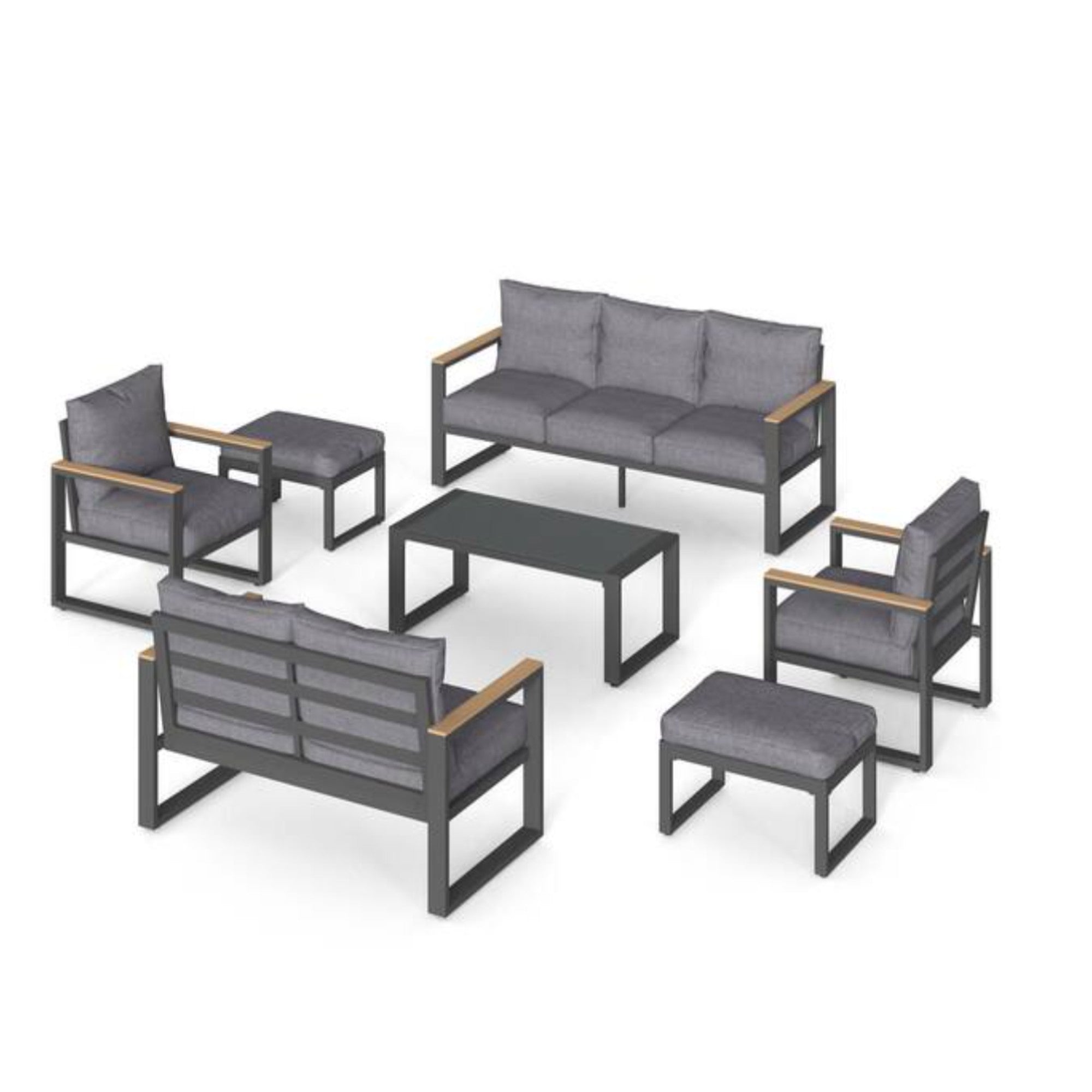 All-Weather 7-Piece Ultra Aluminum Patio Furniture Set