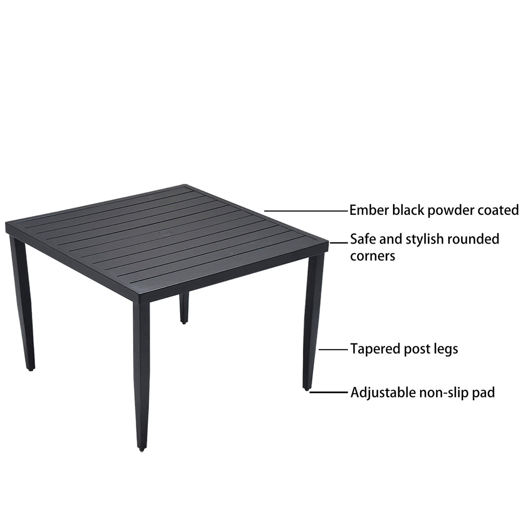 5-Piece Outdoor Patio Aluminum Furniture Dining Set