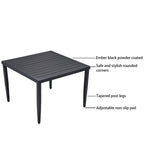 5-Piece Outdoor Patio Aluminum Furniture Dining Set