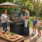 46-Inch Deluxe Stainless Steel Gas Outdoor Kitchen Barbecue Grill