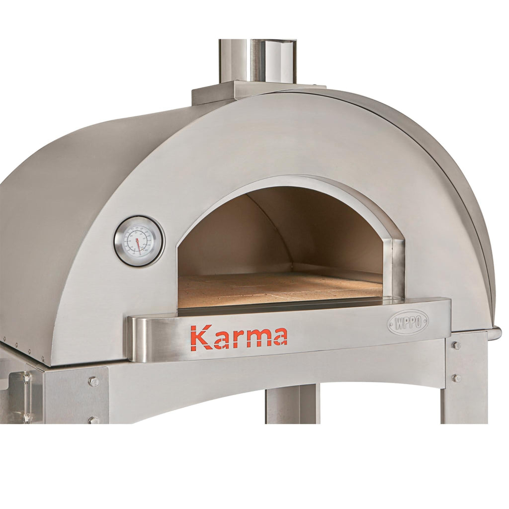 WPPO Karma 32 inch professional wood-fired oven in 304 stainless steel