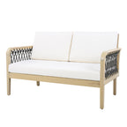 4-Piece Acacia Wood Outdoor Patio Furniture Set