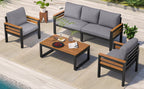 GO 4-Piece Outdoor Furniture Sofa Set for Garden