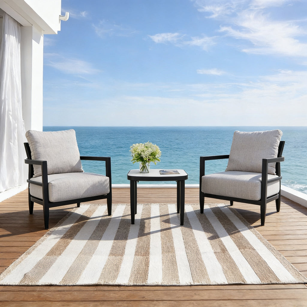 3PC Outdoor Aluminum Patio Furniture Set