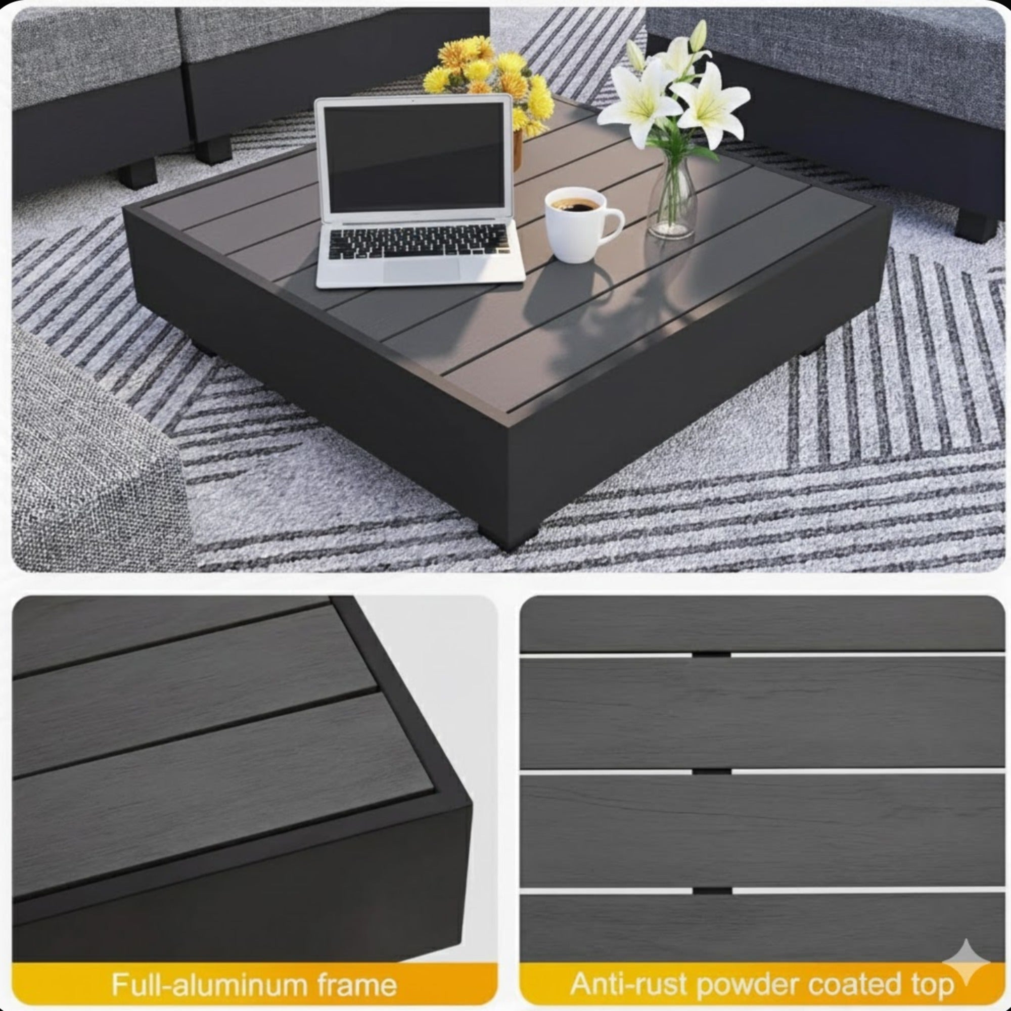 5-Piece Aluminum Patio Furniture Set