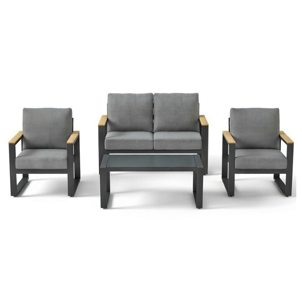 All-Weather 4-Piece Ultra Aluminum Patio Furniture Set