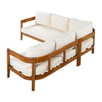 U-Style Acacia Solid Wood Patio Furniture Set