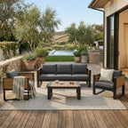 Aluminum Frame Large 4-Piece Outdoor Patio Furniture Set