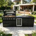 101-Inch Deluxe Stainless Steel Gas Outdoor Kitchen Grill