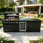 101-Inch Deluxe Stainless Steel Gas Outdoor Kitchen Grill