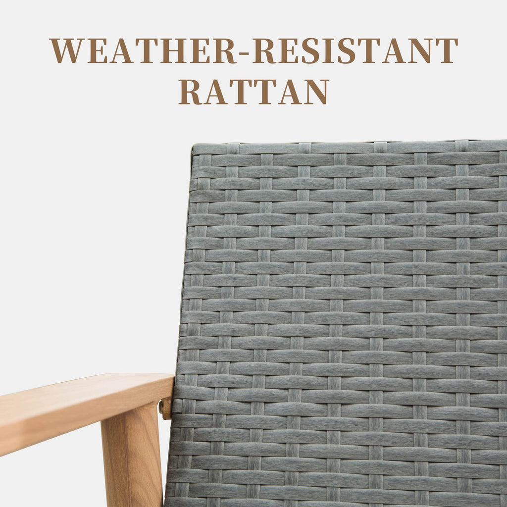 Outdoor Wicker Patio Furniture Sets - 4 Pieces