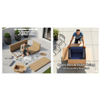 4-Seat Rattan Wicker Patio Furniture Set with Cushions