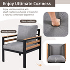 GO 4-Piece Outdoor Furniture Sofa Set for Garden