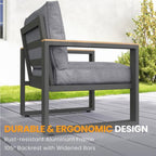 All-Weather 7-Piece Ultra Aluminum Patio Furniture Set