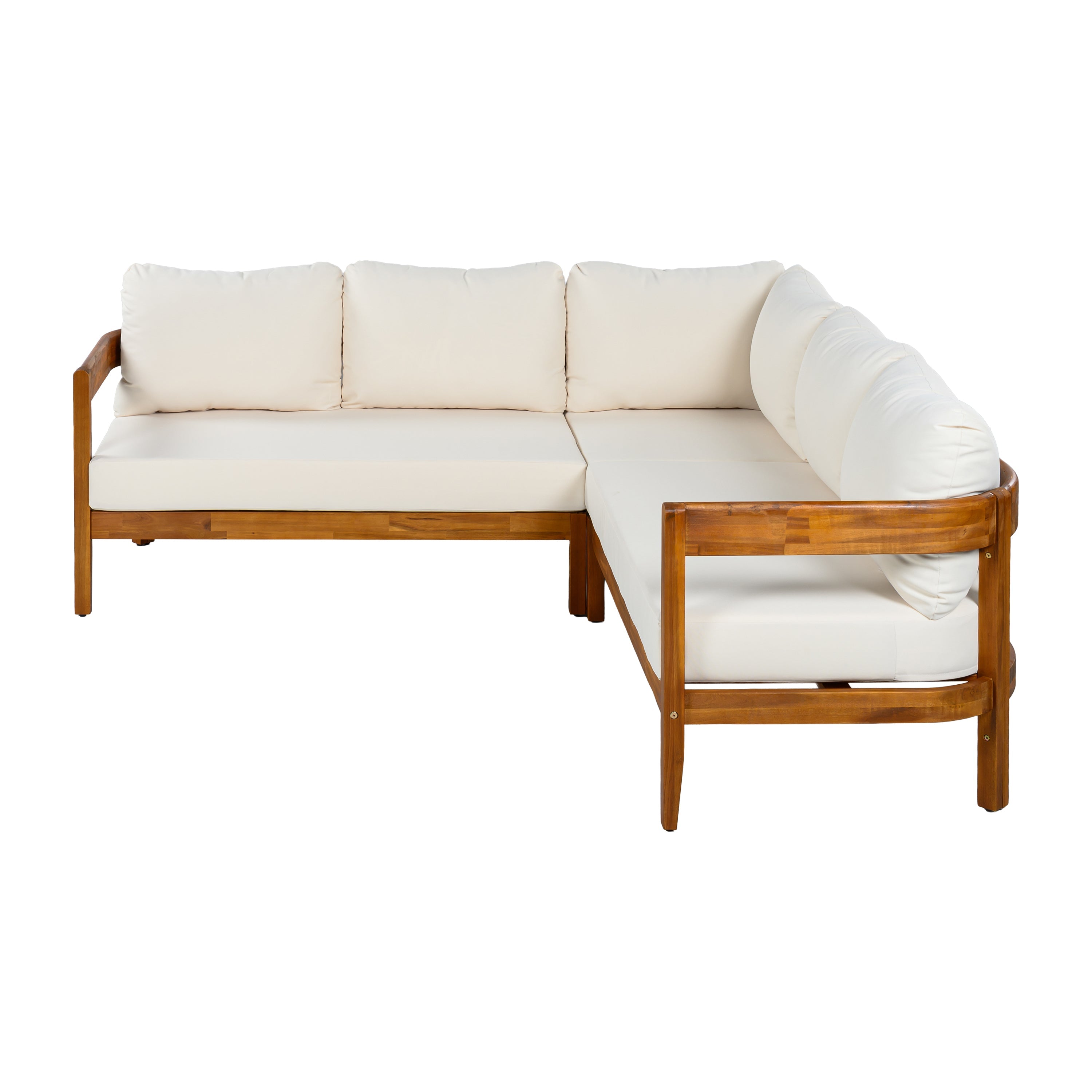 U-Style Acacia Solid Wood Patio Furniture Set