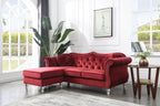 Glory Furniture Hollywood G0669B-SC Sofa Chaise - Burgundy