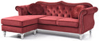 Glory Furniture Hollywood G0669B-SC Sofa Chaise - Burgundy