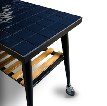 WPPO Infinity 75cm short side table in blue