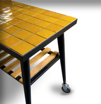 WPPO Infinity long side table in yellow