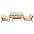 Outdoor Wicker Patio Furniture Sets - 4 Pieces