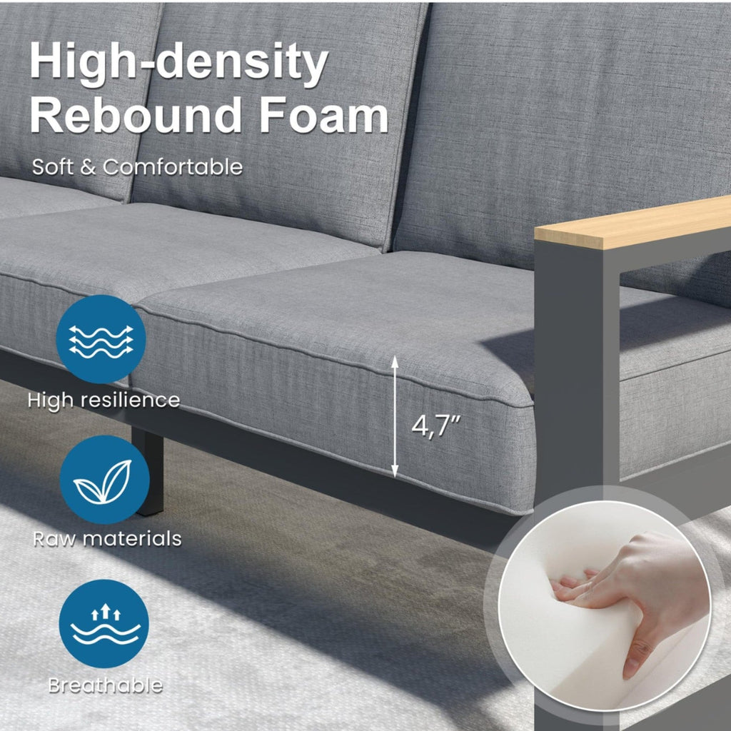 All-Weather 4-Piece Ultra Aluminum Patio Furniture Set