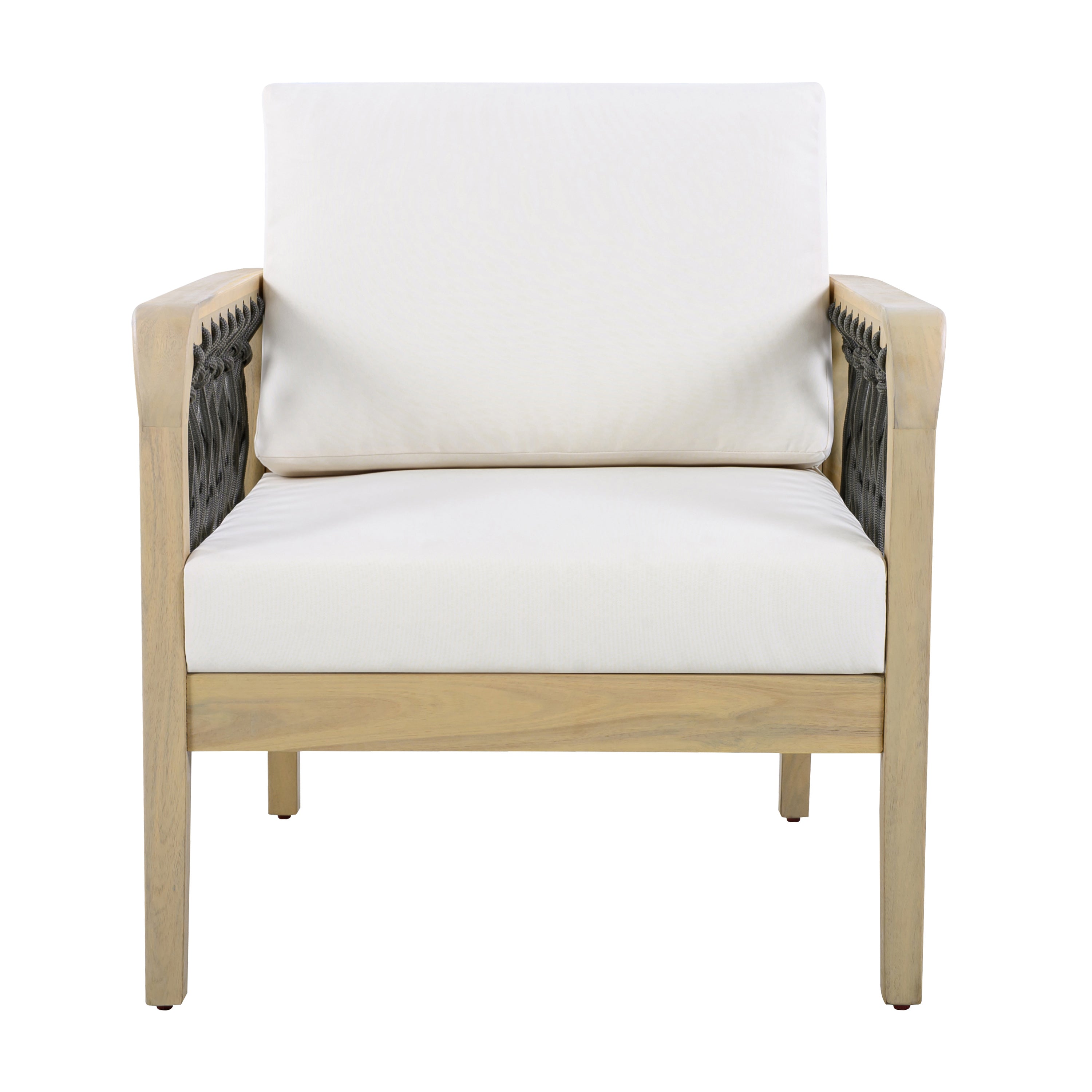 4-Piece Acacia Wood Outdoor Patio Furniture Set