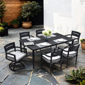 7-Piece Outdoor Patio Aluminum Furniture Dining Set