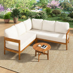 U-Style Acacia Solid Wood Patio Furniture Set