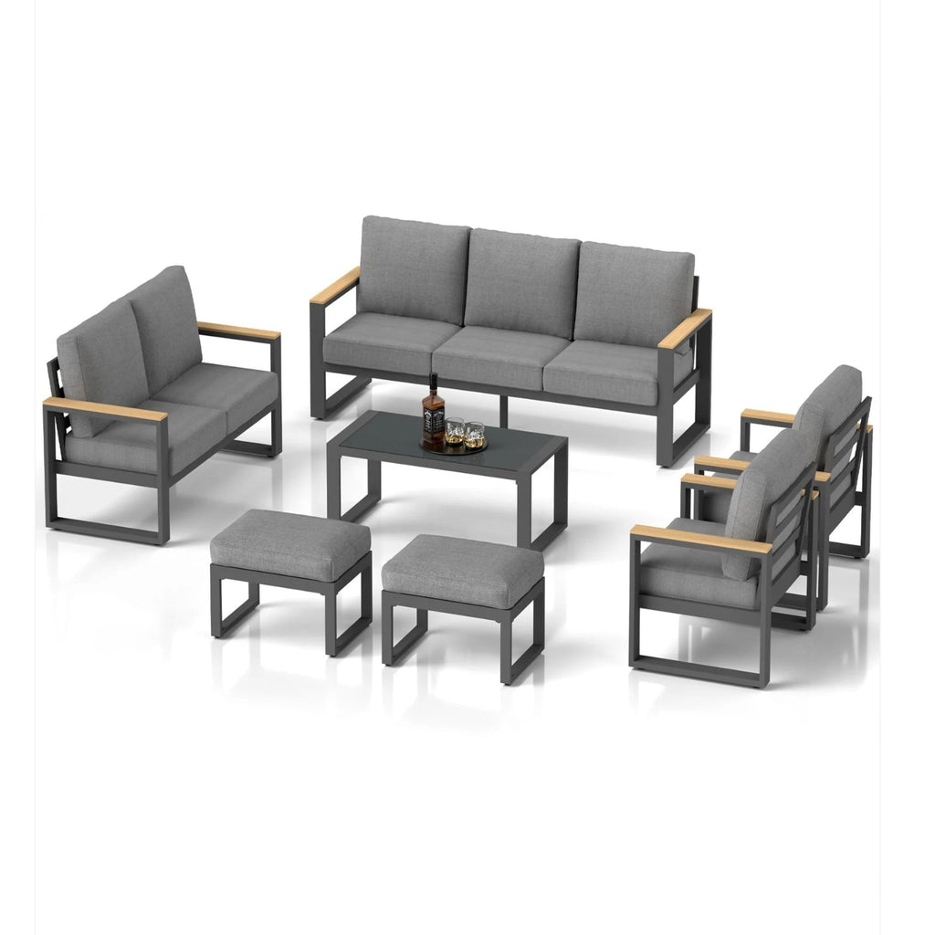 All-Weather 7-Piece Ultra Aluminum Patio Furniture Set