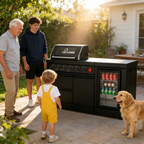 Deluxe Stainless Steel Propane Gas Outdoor Kitchen Grill