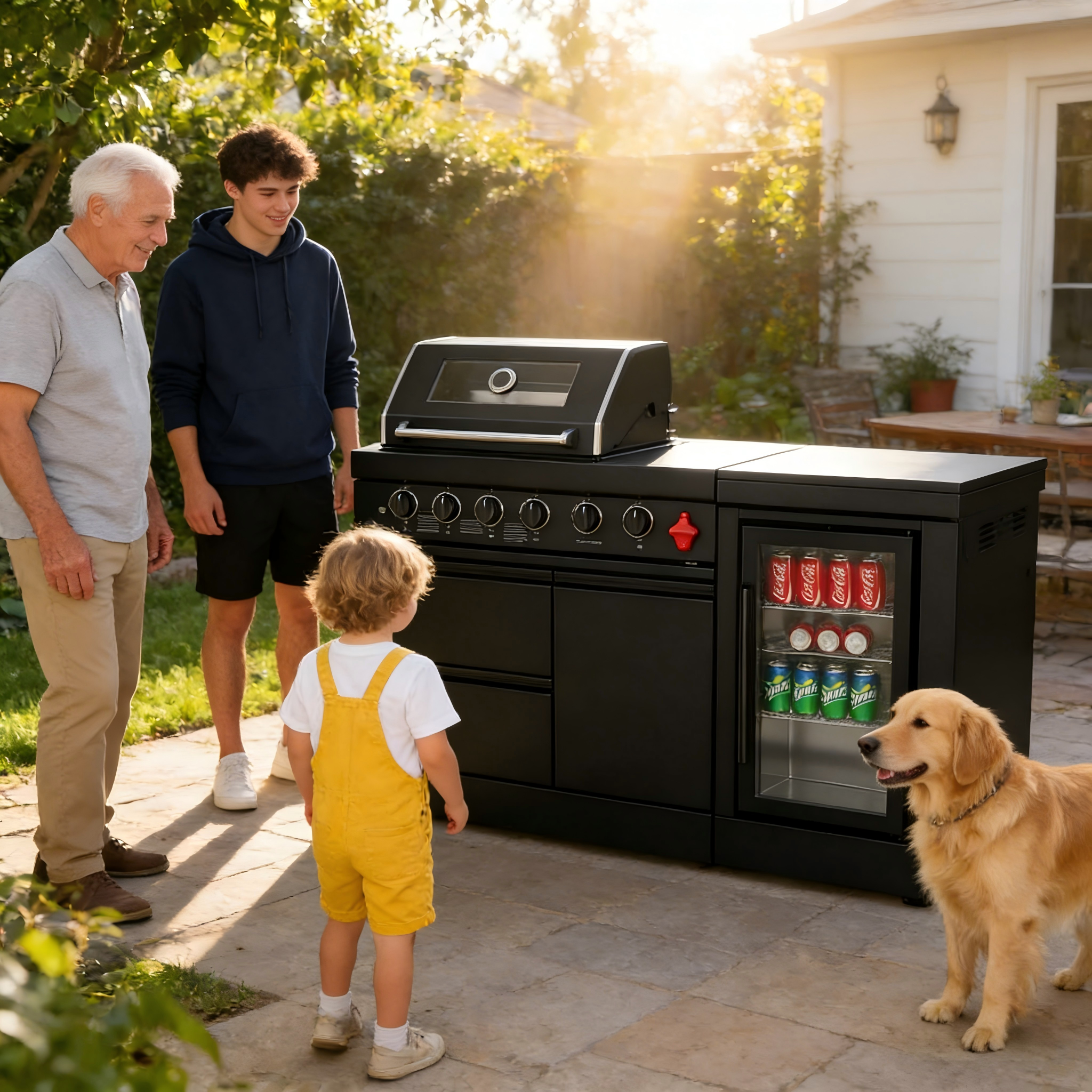 Deluxe Stainless Steel Propane Gas Outdoor Kitchen Grill