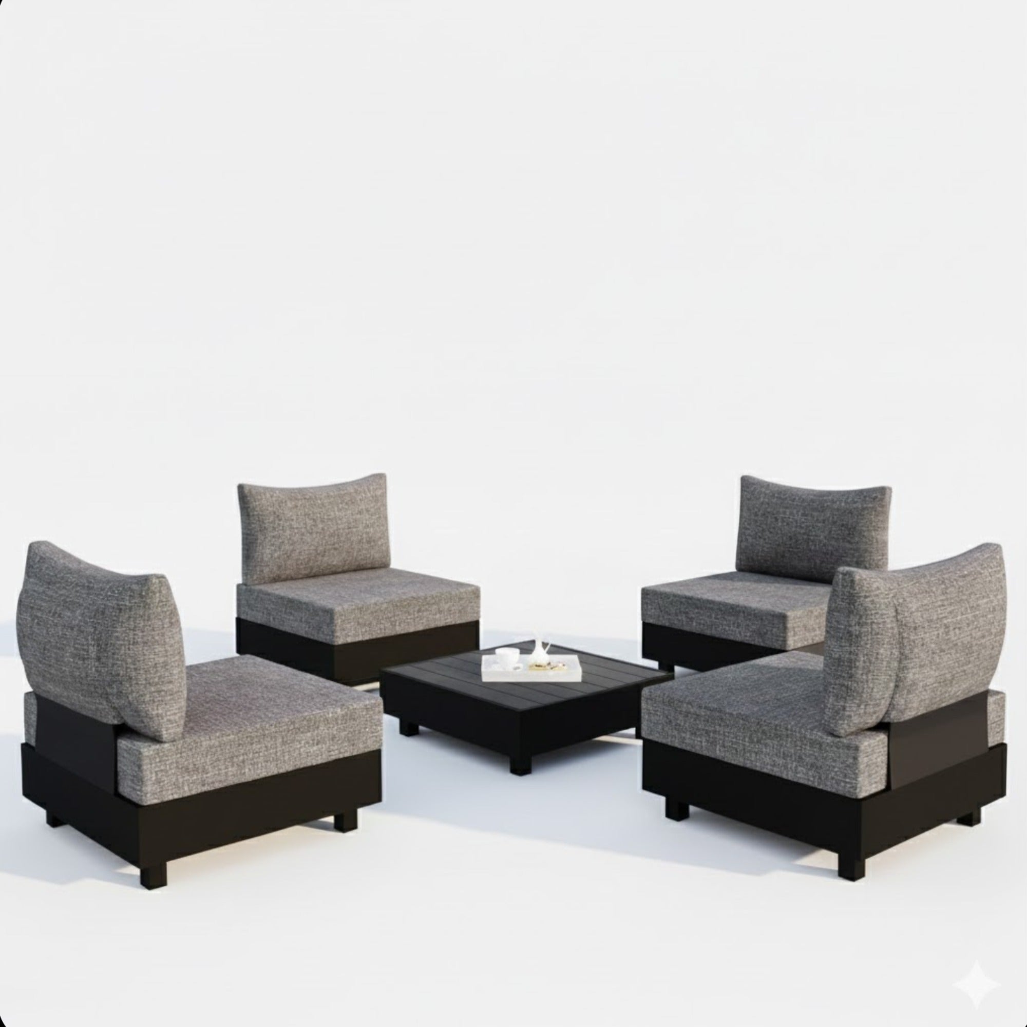5-Piece Aluminum Patio Furniture Set