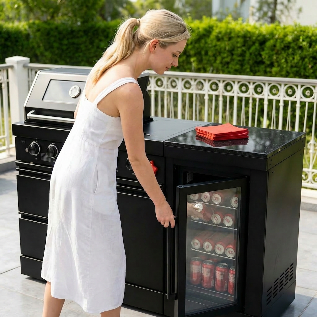 Deluxe Stainless Steel Propane Gas Outdoor Kitchen Grill