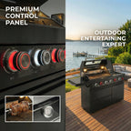 46-Inch Deluxe Stainless Steel Gas Outdoor Kitchen Barbecue Grill