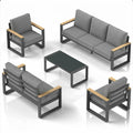 All-Weather 5-Piece Ultra Aluminum Patio Furniture Set