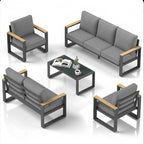All-Weather 5-Piece Ultra Aluminum Patio Furniture Set