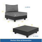 5-Piece Aluminum Patio Furniture Set